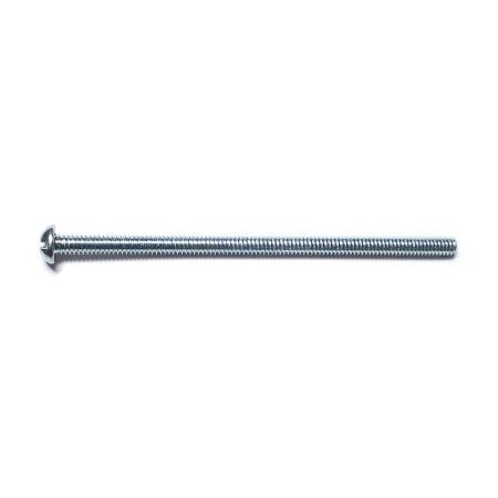 1/4-20 X 5 In Combination Phillips/Slotted Round Machine Screw, Zinc Plated Steel, 100 PK